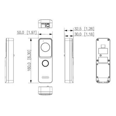 DHI-VTO2311R-WP Виклична панель з Wi-Fi